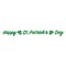 St. Patricks Theme - Foil Happy St Patrick's Day Streamer - Pack of 12